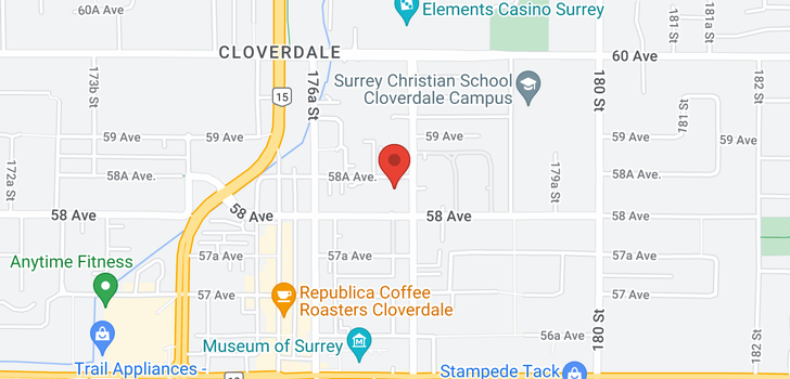 map of 303 17740 58A AVENUE